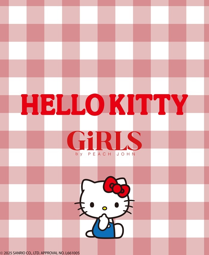 🍎来週9/24発売🎀】 HELLO KITTY × GiRLS by PEACH JOHN 世界中で愛