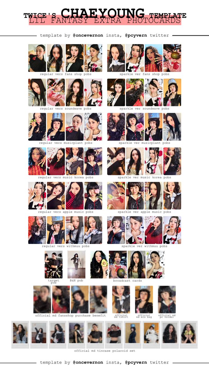 CHAEYOUNG / TWICE LIL FANTASY トレカ一覧 --- 待ってました；；thank