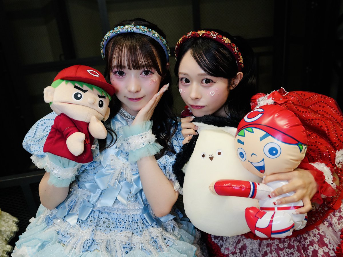 広島ペア写メ📸🟥⚾️ #きゅーすと初全国ツアー in 広島文化学園HBG