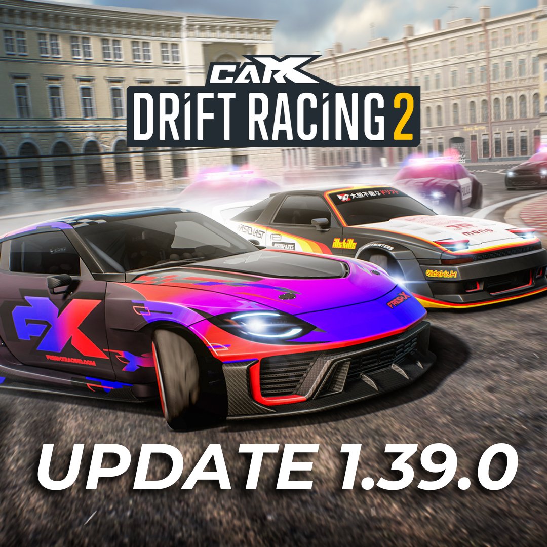What's up, drivers! 👋 🔥New CarX Drift Racing 2 1.39.0 update is