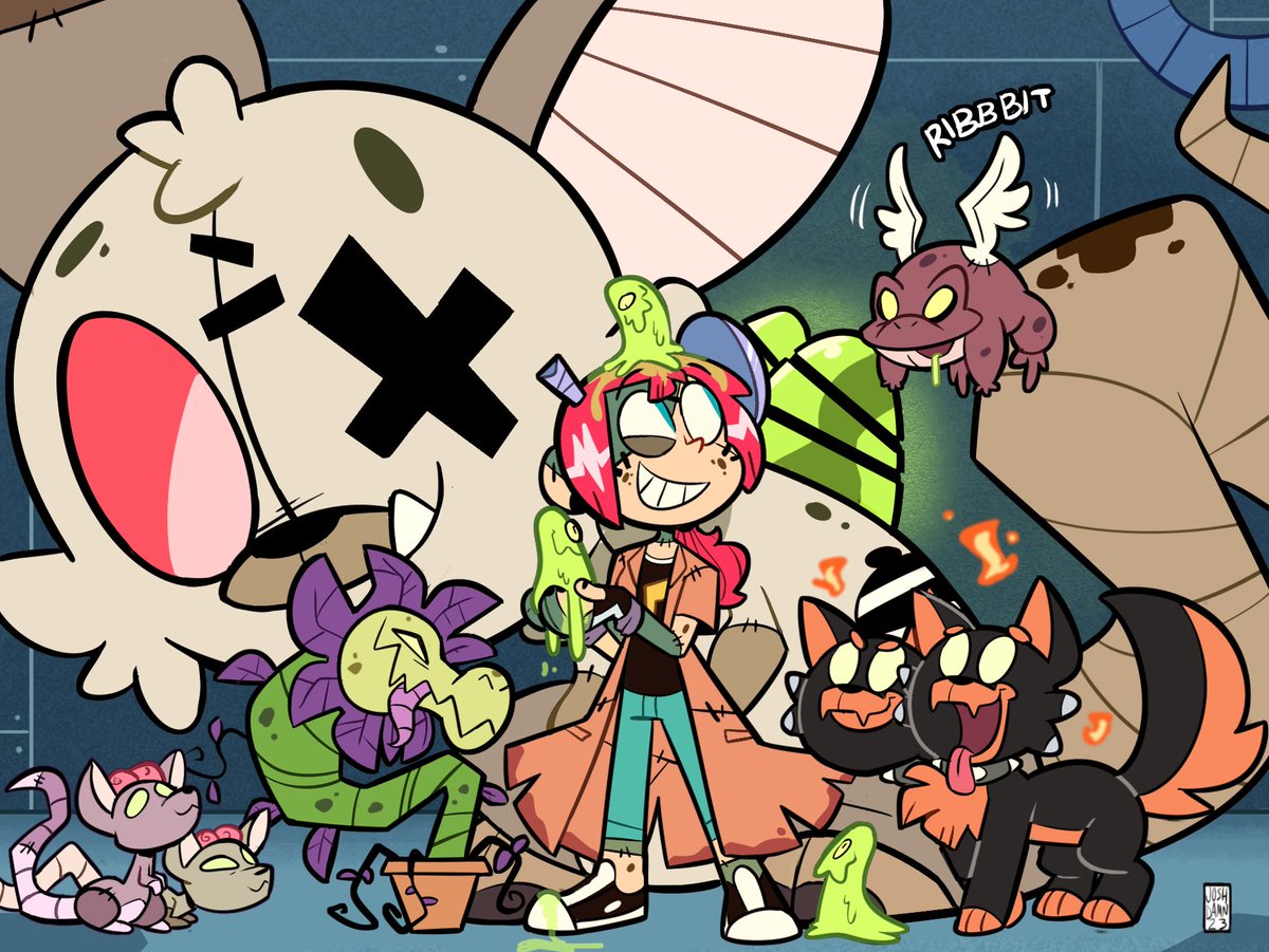 Shelley and her lil freaks 🧟‍♂️⚡️