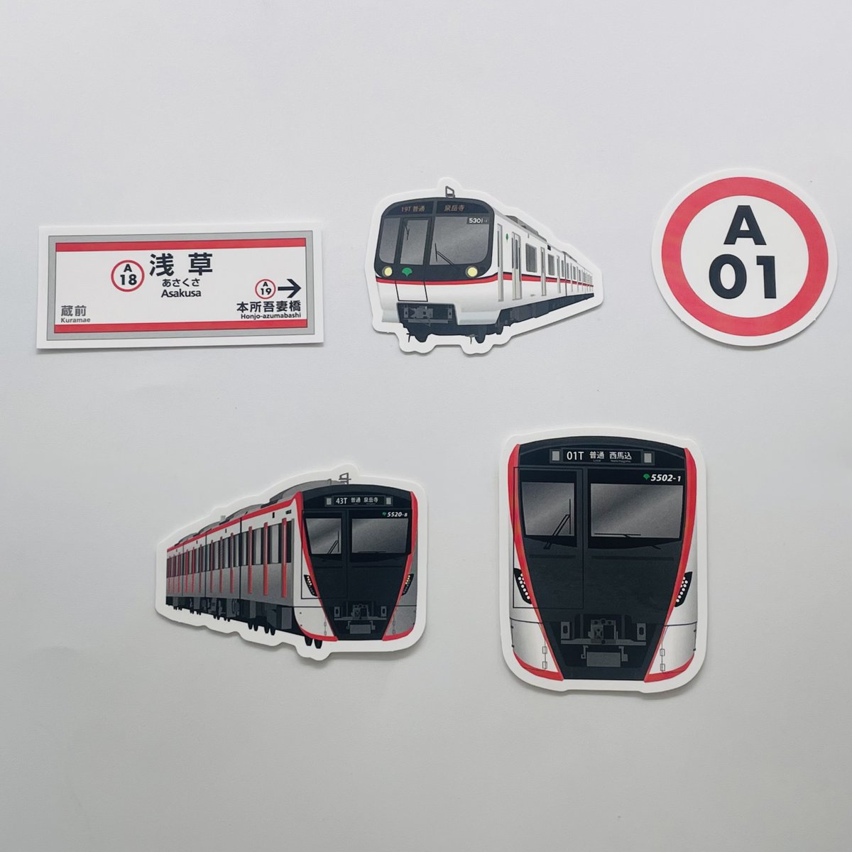 都営地下鉄ステッカーセット 10/11,12開催の鉄フェスで先行販売