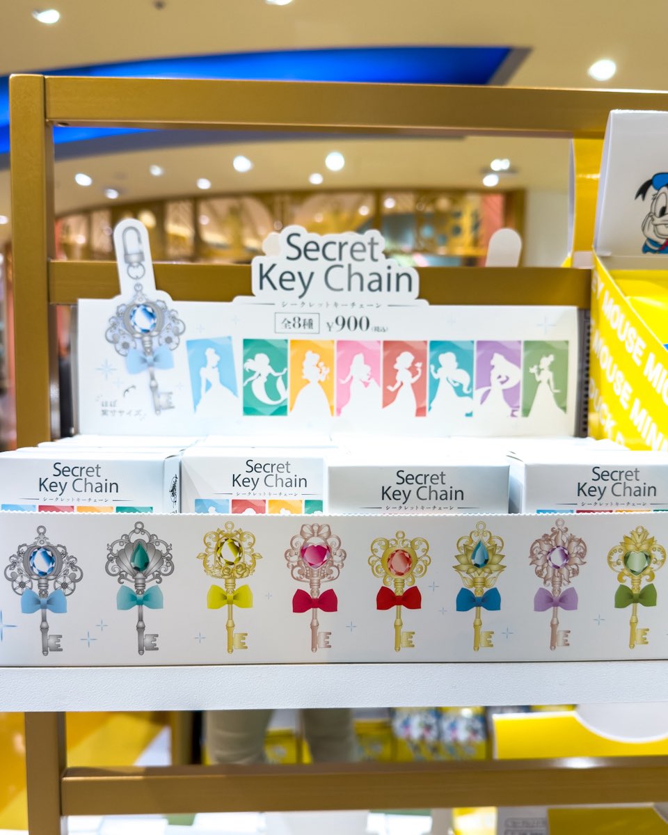 全8種類！ ディズニーストア シークレットプリンセスキーチェーン 新