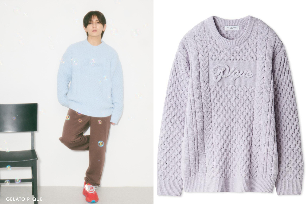 ジェラート ピケ、山田涼介着用ふんわりボーダーニット＆チェリー柄