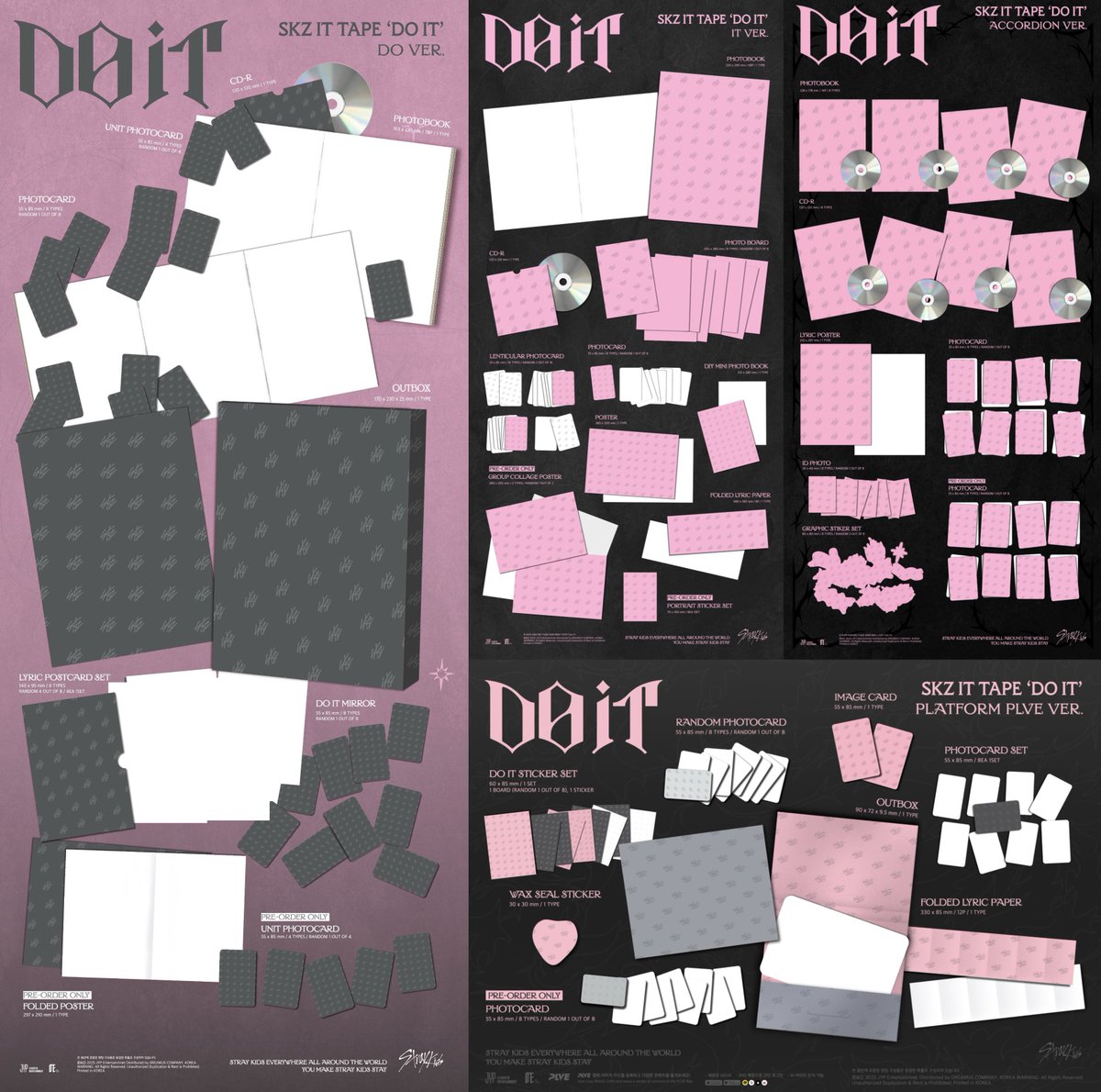 Stray Kids 'DO IT'💗🩶 スキズのアルバム予約開始📣 🧭店舗特典 ①