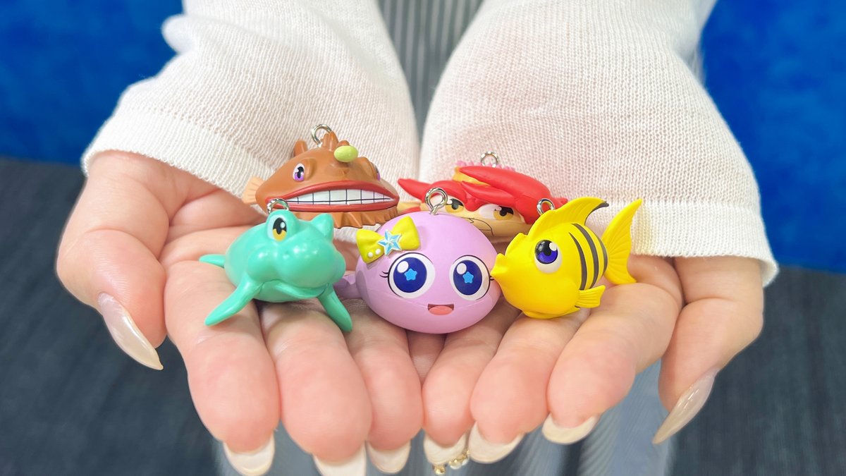 海物語 カプセルトイ情報🐠】 🐙🐡🐢🦈🦐💡🦭🐠🦀 #海物語 の図柄たち