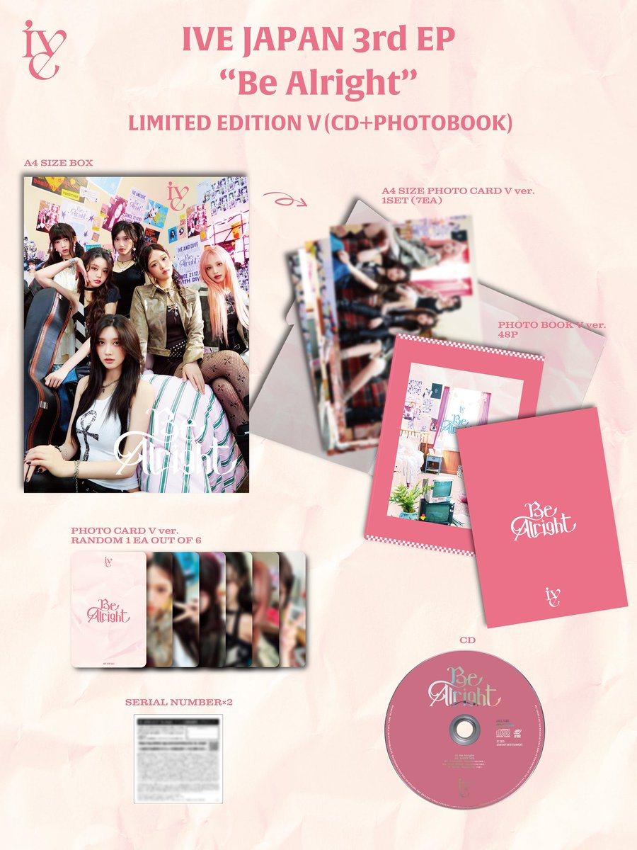 📢💿 IVE JAPAN 3rd EP 𝐁𝐞 𝐀𝐥𝐫𝐢𝐠𝐡𝐭 2025.07.30 Release💫 各