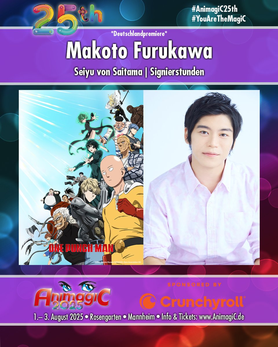 AnimagiC 2025」にて 「ワンパンマン」サイタマ役古川慎さんのサイン会