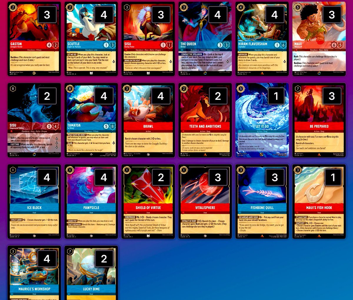 4弾:LORCANAデッキレシピ】 ルビー＆サファイア 1800人規模の大型大会