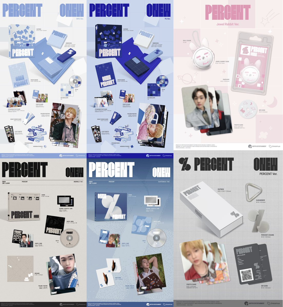 ONEW 正規2集 'PERCENT'🐰💎 アルバム詳細出ました📣 📀99%, 1