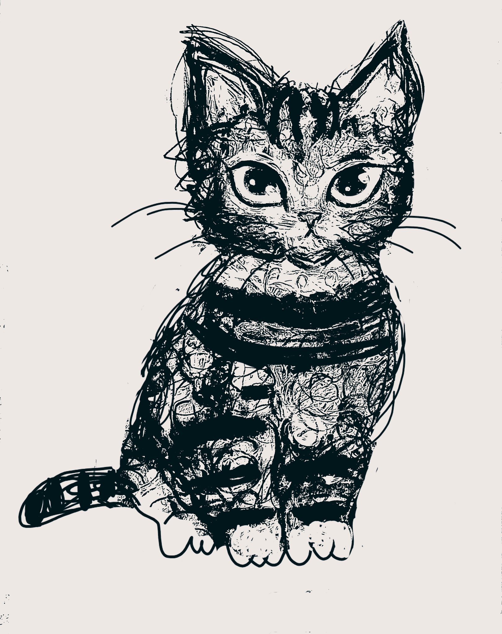 手作り額付作品 「きらめきニャンコ」 一番人気❗️今月ラス2❕️手作り額