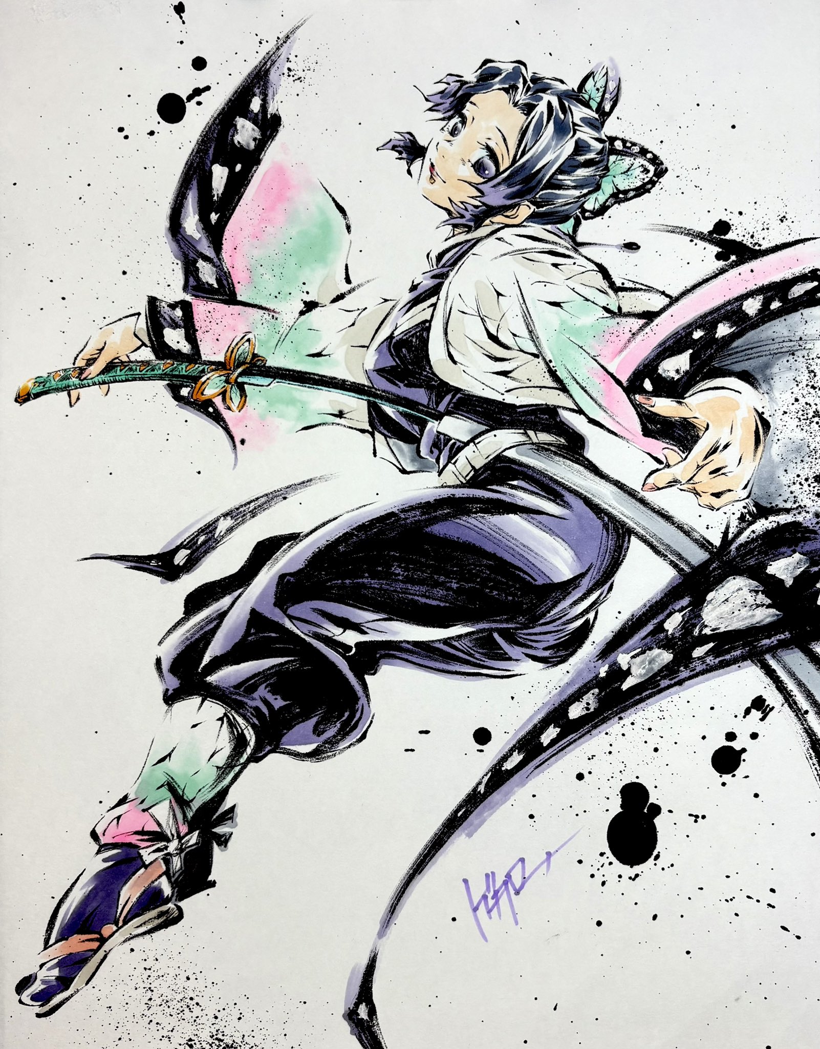 販売状況 鬼滅の刃 コミケ107 エンドロールイラスト アクリル色紙胡蝶