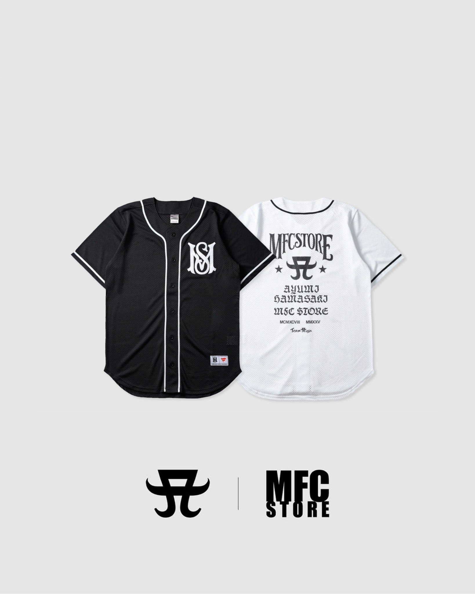 完売・激レア】浜崎あゆみ MFC コラボ ベースボールシャツ 白 XXL