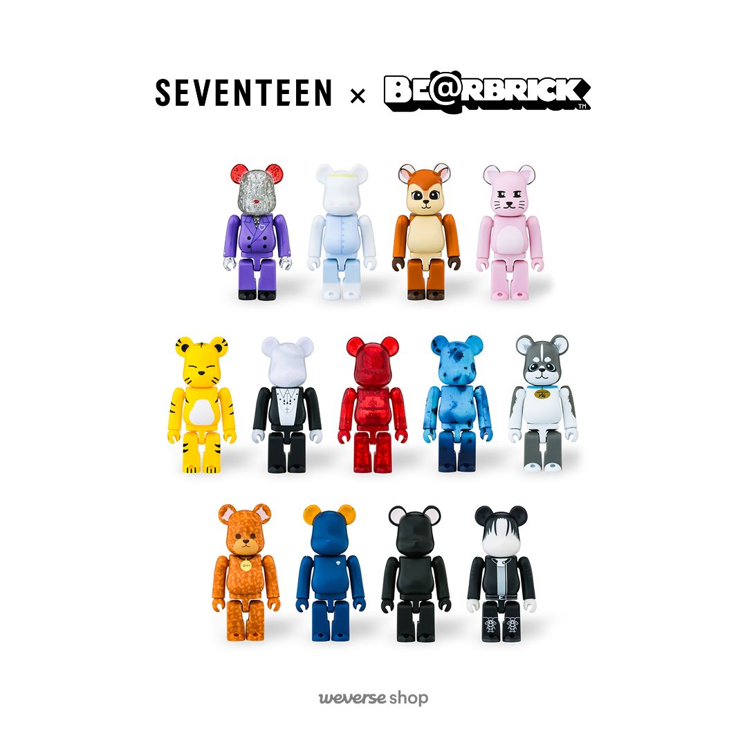 pledis_17 #SEVENTEEN X BE@RBRICK 公式商品販売開始！💗 SEVENTEENの