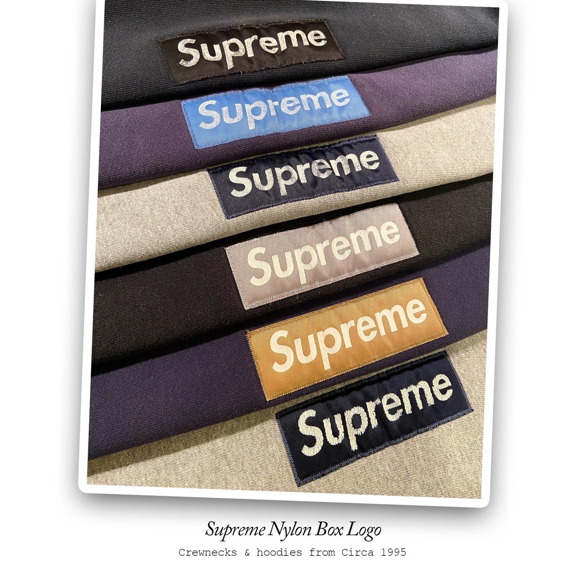 Supreme Nylon Box Logos 🔥📚 One of the more eccentric Supreme Box