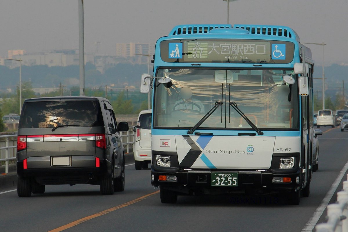 西武バス 大宮営業所 A5-67号車 運用開始 二ツ宮線にて運用されました。