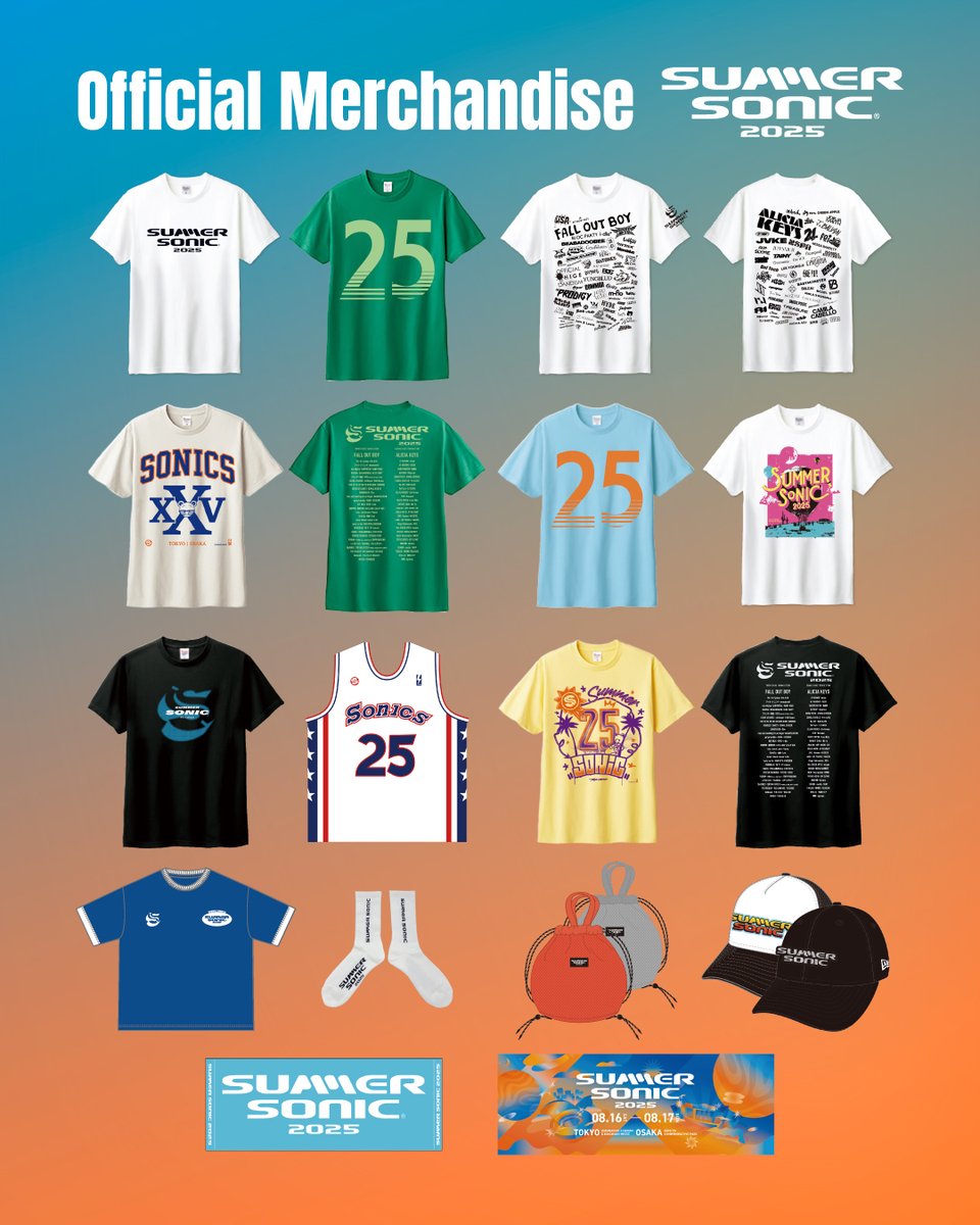 当日より販売開始！オフィシャルグッズラインナップ】 会場より販売