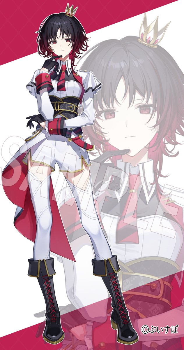 如月れんさんのフェス衣装版を作ったので自己紹介カードの推し欄で