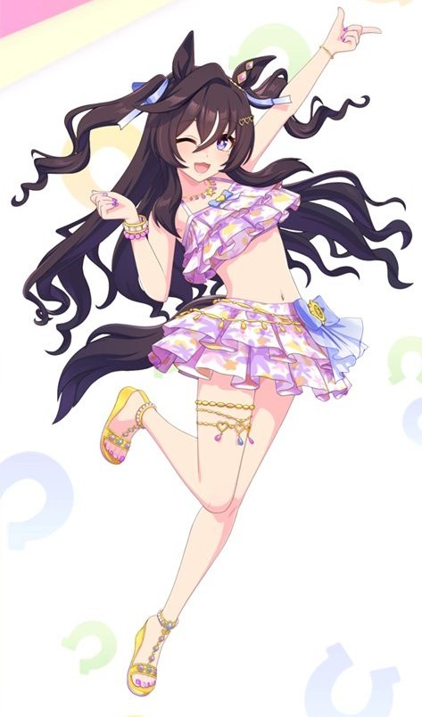 水着ヴィブロスのイラストめちゃくちゃ可愛いなあ、これはガチャ回し