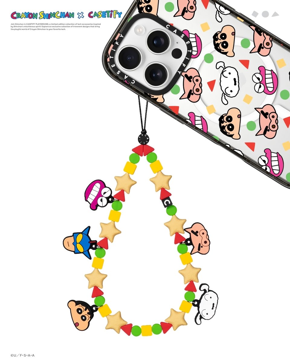 クレヨンしんちゃん x CASETiFY／ スマホストラップ ⭐️🤩 嵐を呼ぶ5