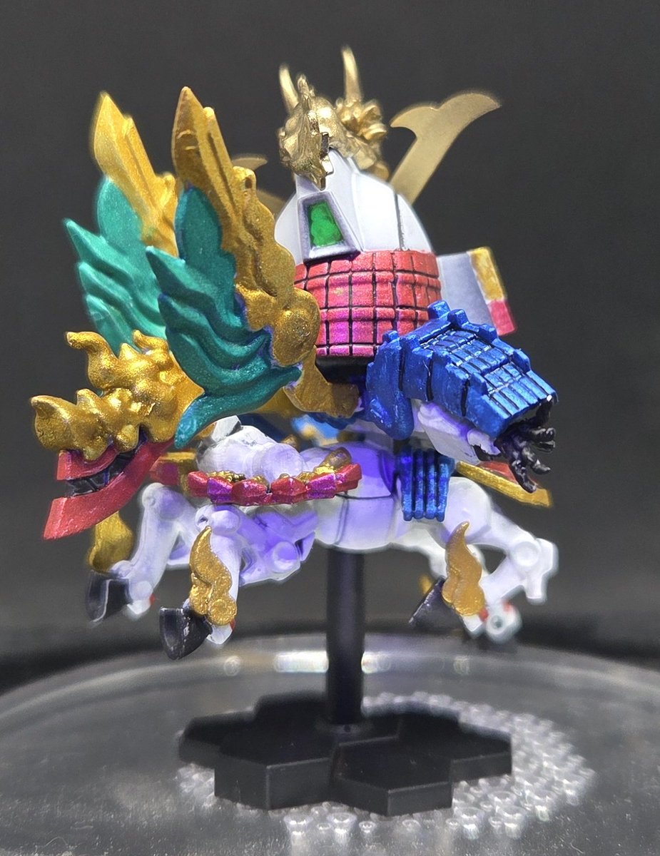 武者精太頑駄無麒麟児特効 完成！ 一応全塗装したが結構雑な仕上がりに