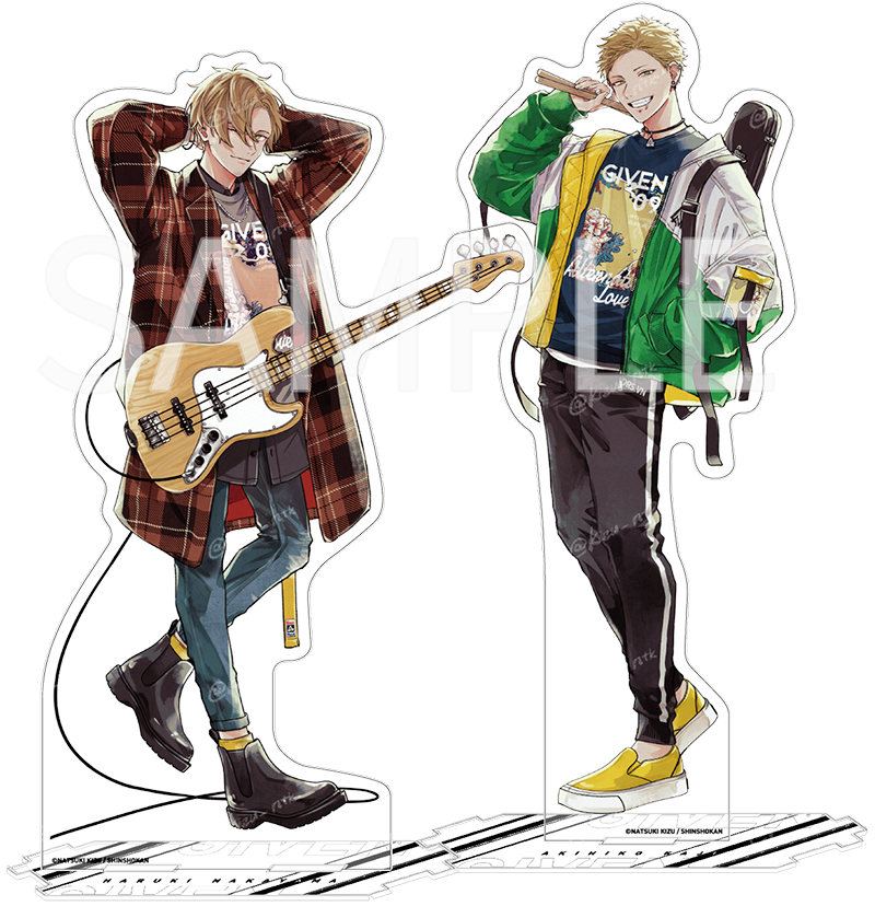 ギヴン展にむけて、春樹・秋彦の全身絵を追加で描き下ろしました。他5