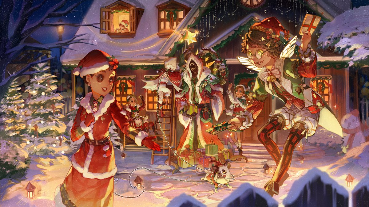 クリスマスイブ に鳴り響く ベルと雪を踏む2つの足音。 天使みたいに