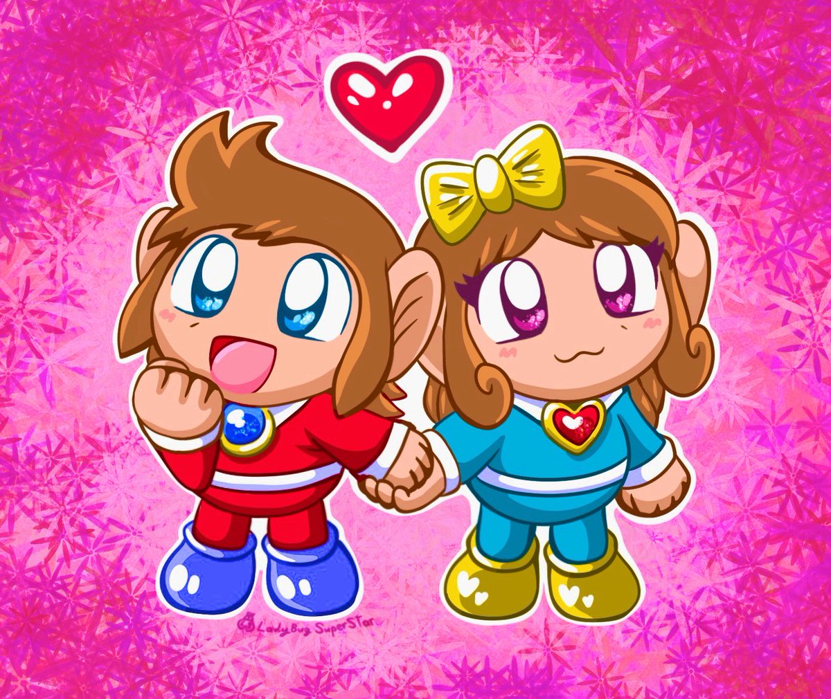 Alex Kidd and Stella from The Lost Stars (Arcade