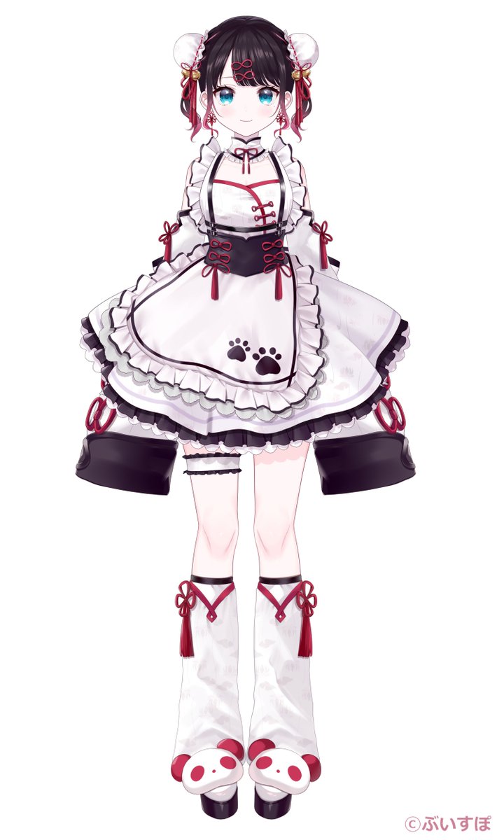 🤍🐼❤️ ぶいすぽっ！所属 花芽なずなさんの新衣装担当させていただき