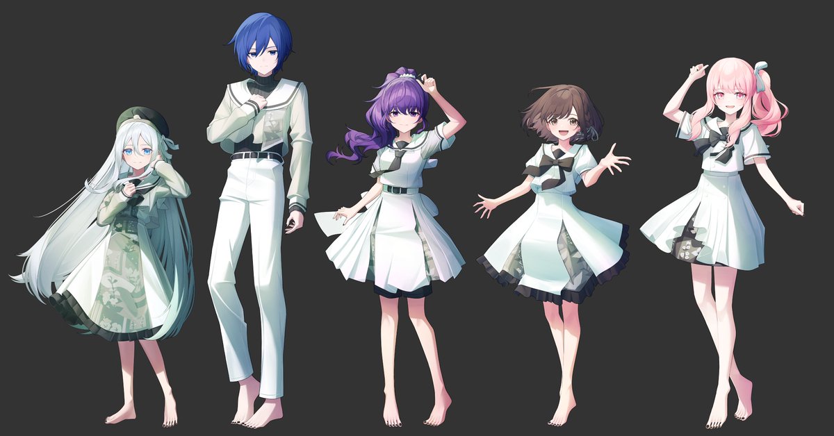 暁山瑞希 ,朝比奈まふゆ ,東雲絵名 ,宵崎奏 「#Prsk_FA」|SoRAの