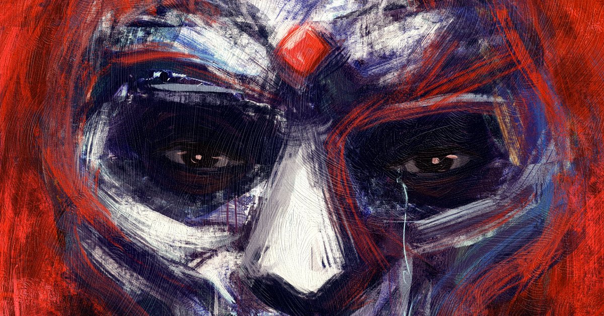 My new painting MF DOOM」|Anthony Azekwohのイラスト