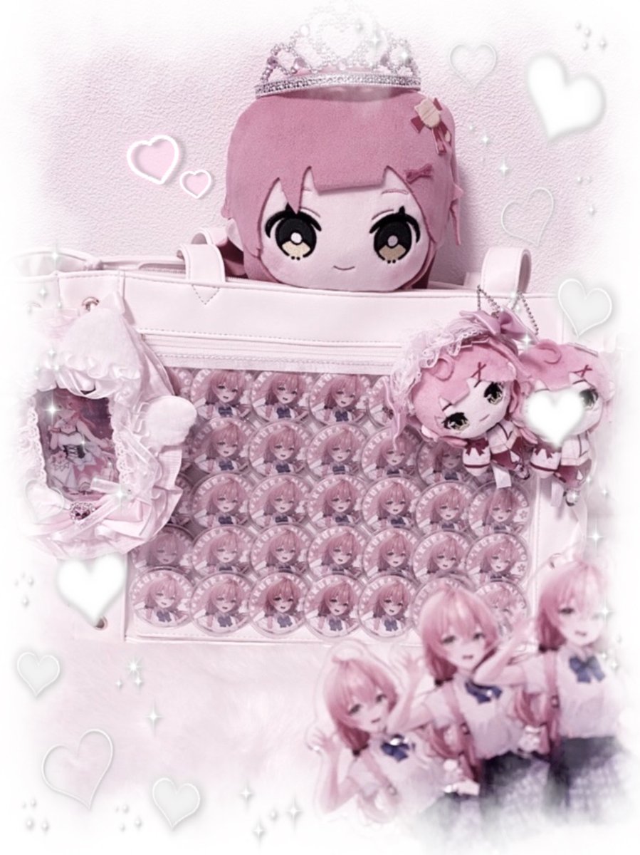 みこちの痛バ組んだよ~(ᐡ ̥_ ̫ _ ̥ᐡ)👍🏻💗 ♡#さくらみこ ♡ #miko_Art