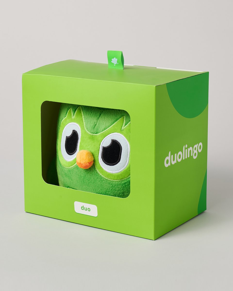 【デュオリンゴ】ラストワン賞ビッグデュオぬいぐるみ・ショッパー袋Duolingo