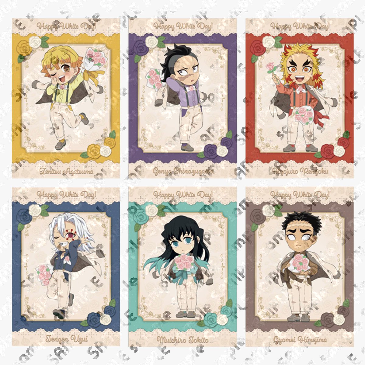 鬼滅の刃　ホワイトデー2024 アクリルスタンド　ダイニング　無限列車　缶バッジ