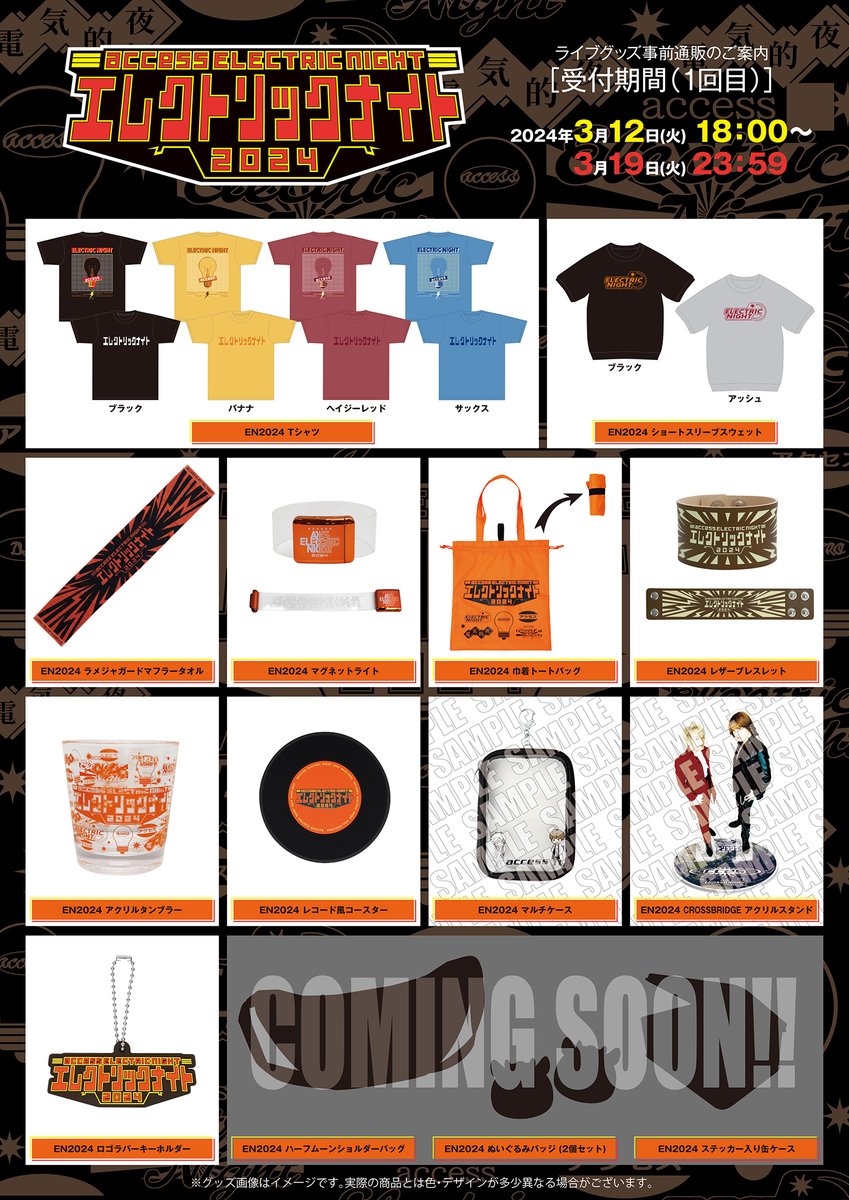 access OFFICIAL GOODS ONLINE STOREでは 通信販売にて〈access