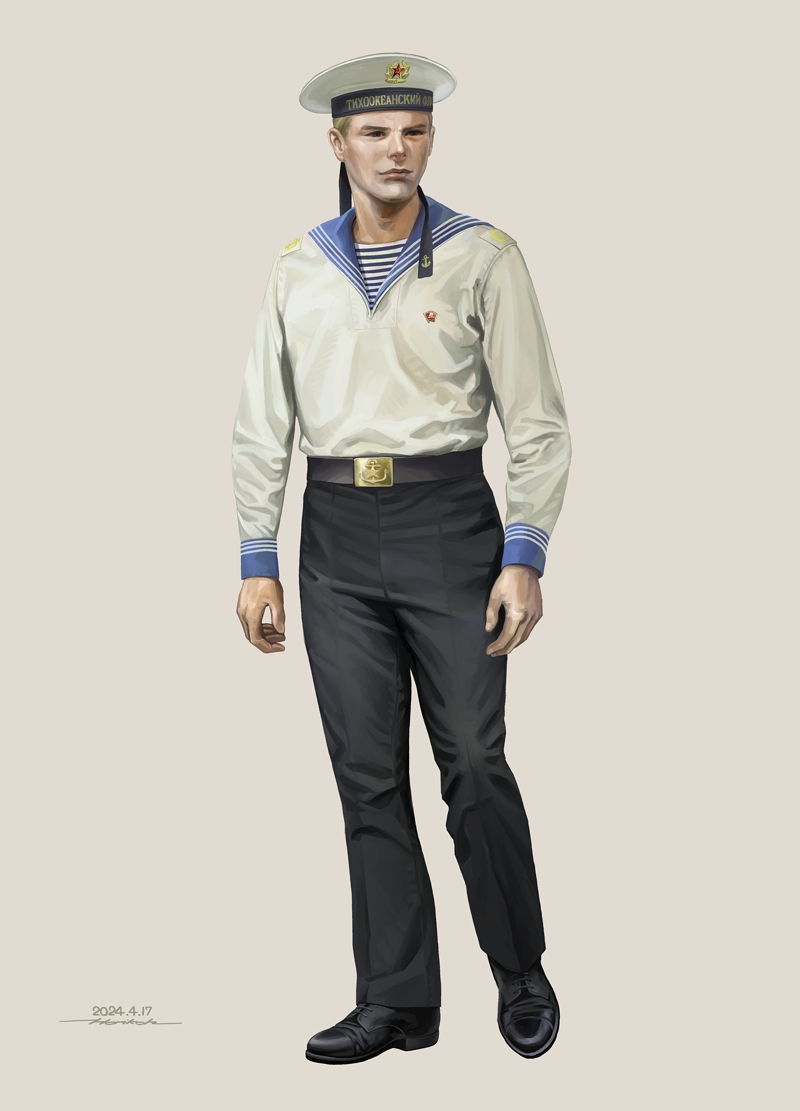 ソ連海軍・水兵 2号常勤服 #これを見た人はセーラー服をTLに放流しよう