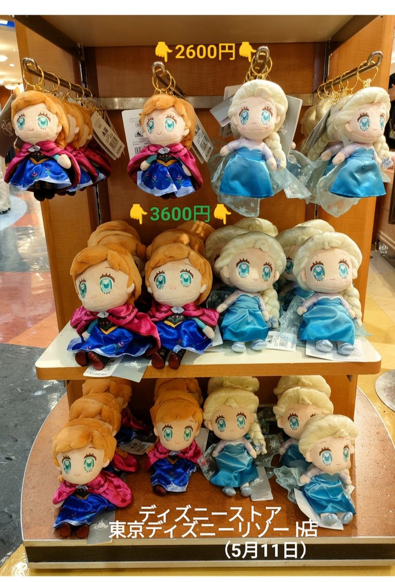 本日発売 アナ雪 TINY ぬい ディズニーストア 東京ディズニーリゾート