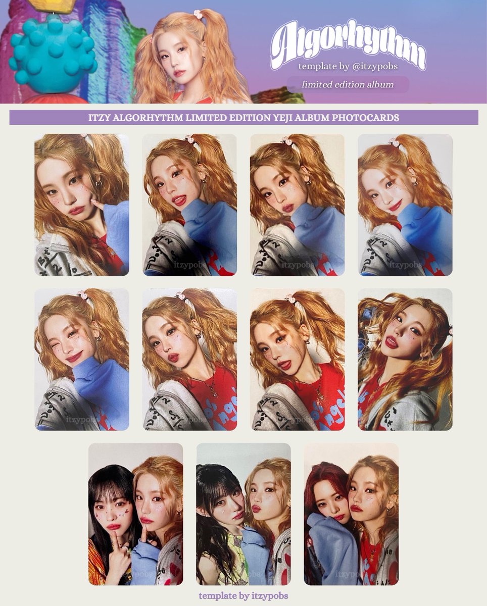 🪸 ITZY ALGORHYTHM 있지 포카 first limited edition album photocard