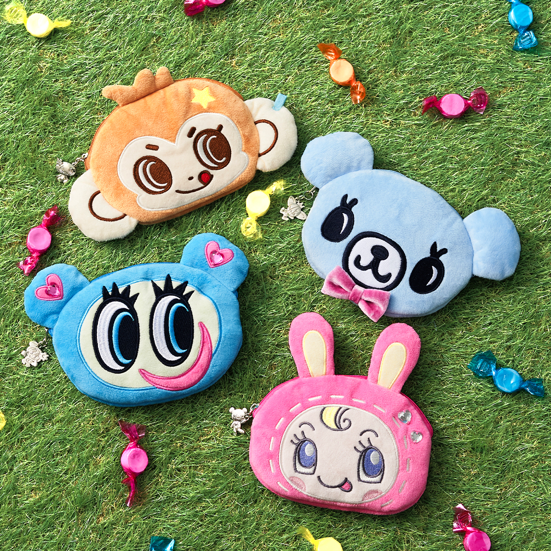 みんな～✨ ベリエちゃん達のお顔がインパクト大のポーチができたよ