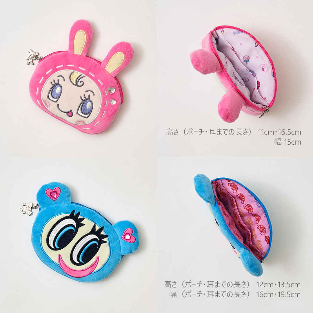 みんな～✨ ベリエちゃん達のお顔がインパクト大のポーチができたよ