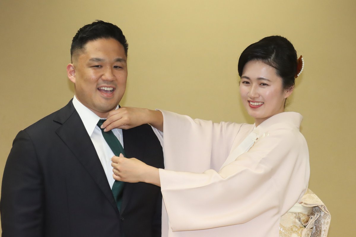 石浦引退間垣襲名披露大相撲＞ 整髪後の間垣親方。 #sumo #相撲 #石浦