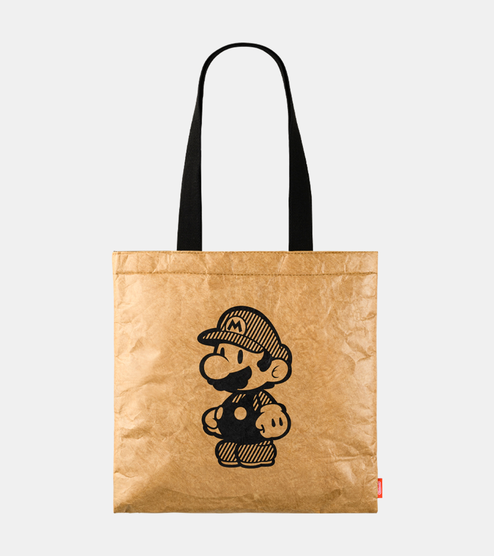 ペラペラなマリオが描かれた「トートバッグ」と「マスキングテープ」を