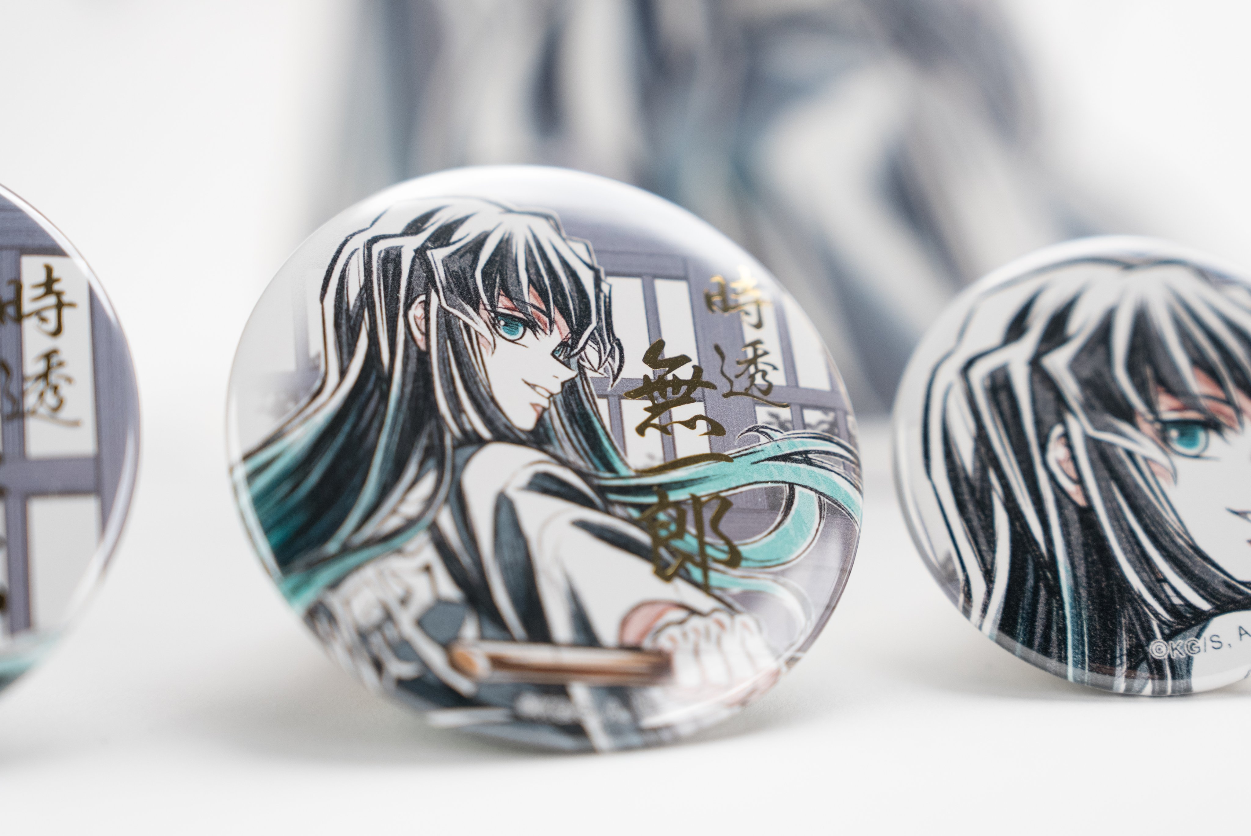 鬼滅の刃 全集中展 時透無一郎 缶バッチポストカードセット 18セット