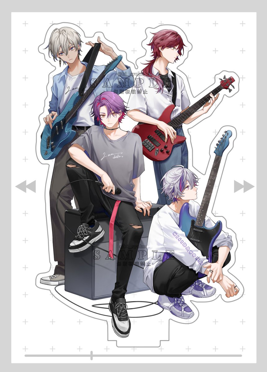 サンプル② 2時だとかアクスタ🎸 100×150mm #にじそうさく09