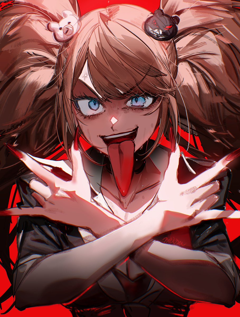 未使用 ダンガンロンパ 血まみれ 缶バッジ 江ノ島盾子 戦刃むくろ