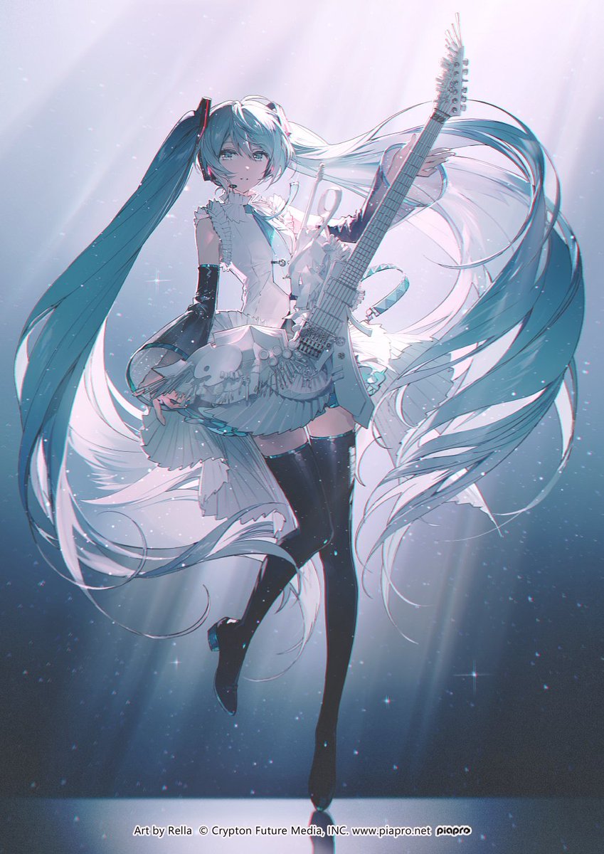 ESP様により初音ミク16周年記念ビジュアルをギターで表現する「創作の