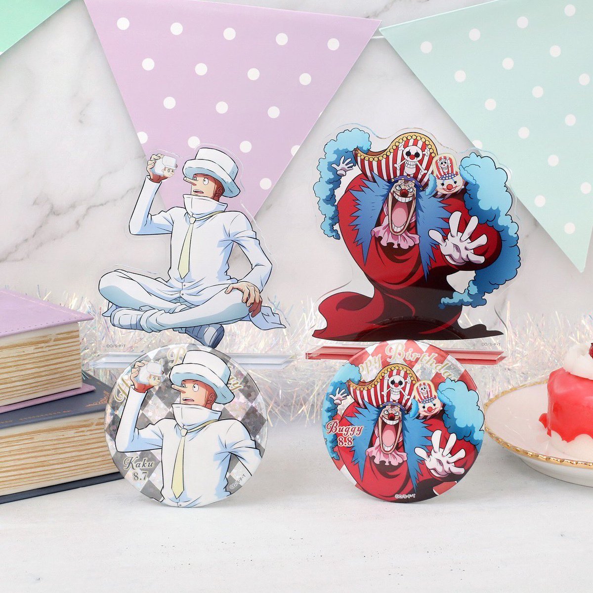 グッズ情報】 #麦わらストア で手に入る！ 8月のバースデーグッズが