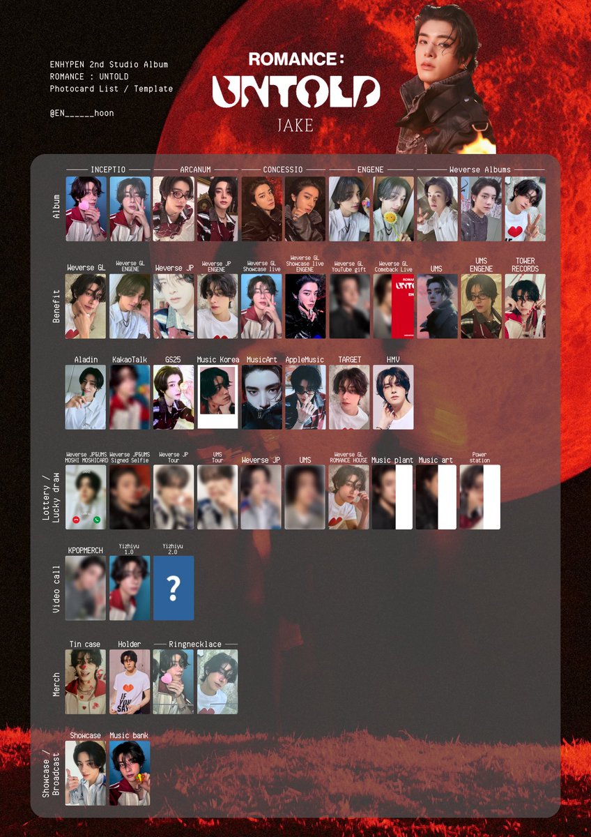 🍥⸝꙳ ⁡ ENHYPEN 2nd Studio Album ROMANCE : UNTOLD ⁡ JAKE ジェイク
