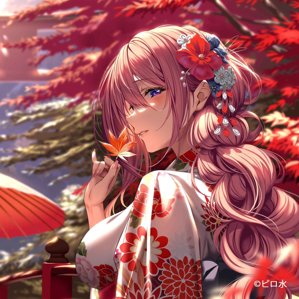 ピロ水新作版画展-はにかみ彼女-】 ／ #ピロ水 先生描きおろしイラスト