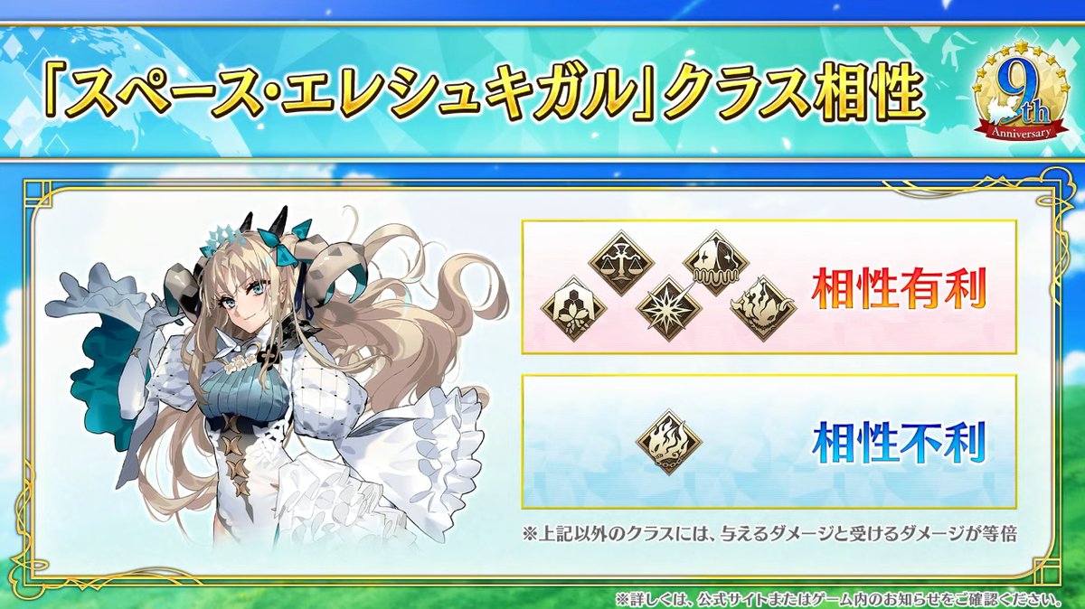 ビーストのエレシュキガルのクラス相性です #FGO #FGO9周年 #FGOフェス